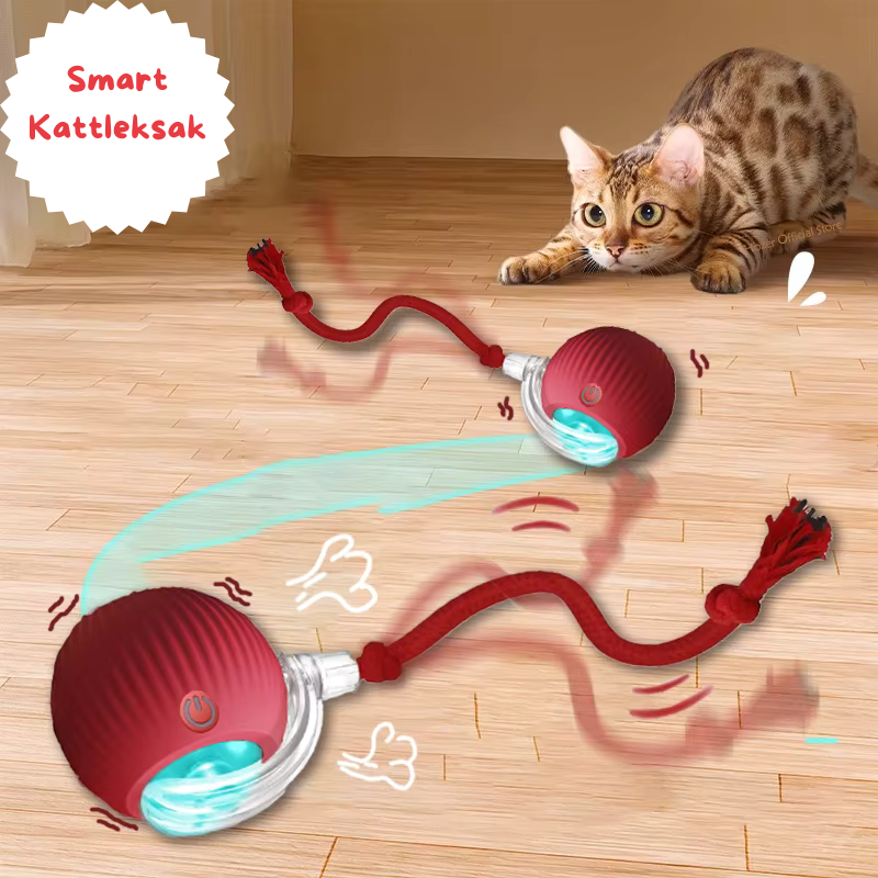 Automatisk Kattboll – Perfekt för Nyfikna & Lekfulla Katter
